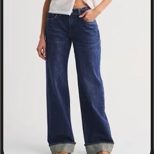 Abercrombie Low Rise Baggy Jean - 29 tall